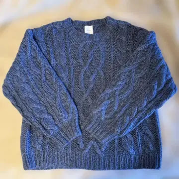 [ 새상품급 ] AMERI 케이블 블루 니트