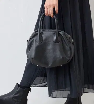 BEARDSLEY 비어즐리 라운드 미니 보스턴 백 블랙 새상품급