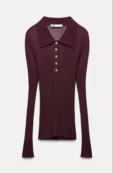 ZARA 리브 버건디