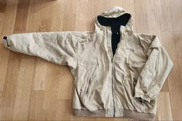 초레어 Balance street wear 베이지 후드 부착 점퍼