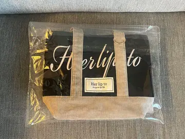 [ herlipto mini tote ] 루미네 토트백 블랙