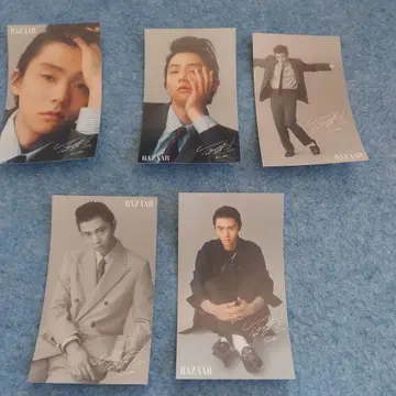 하뉴 유즈루 잡지 스티커 5종 컴플리트