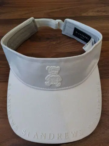 [ 새상품급 St Andrews ] 테디베어 바이저 화이트