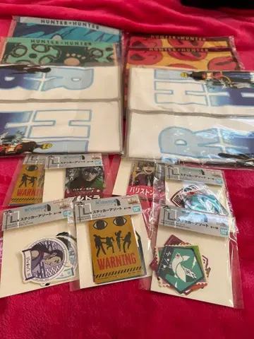 헌터헌터 제일복권 K상 타월 L상 스티커 세트