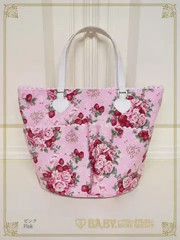BABY 슈가 부케 패턴 bag 핑크