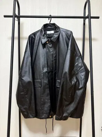 ADRER 아들러 가죽 블루종 블랙 L 사이즈