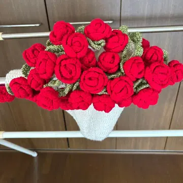 꽃다발 부케 담요 장미 핸드메이드