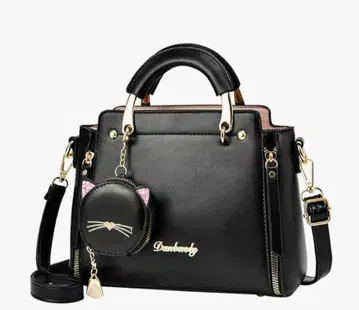 atture 핸드백 숄더백 2WAY PU 가죽 블랙 새상품