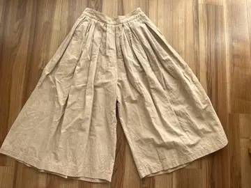 미나 페르호넨 베이지 와이드 팬츠 플리츠