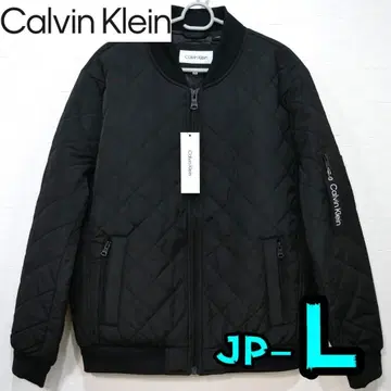 [ 새상품 ] 캘빈클라인 자켓 L 남성용 봄버 블랙 풀 집업