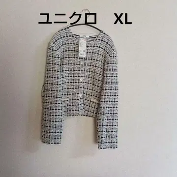 UNIQLO 숏 자켓 화이트 계열