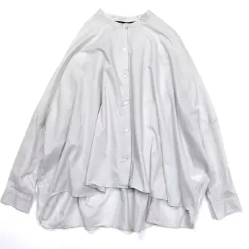 23년 출시 모델 미즈이로 인드 백 개더 와이드 셔츠 밴드 카라