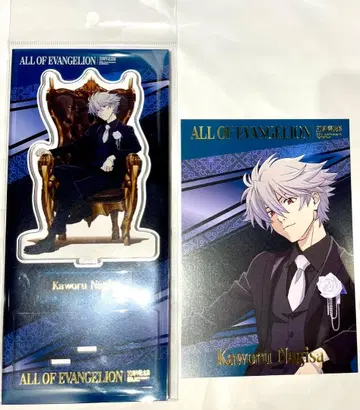에반게리온 나기사 카오루 아크릴 스탠드 엽서 올에바전