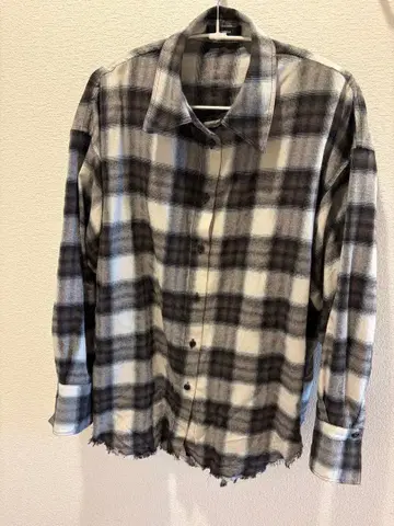 The rejoice 체크 무늬 긴팔 셔츠