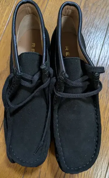 REGAL 스웨이드 블랙 모카신 25.5cm