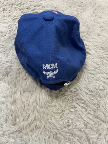 MCM 네이비 캡 쥐 자수