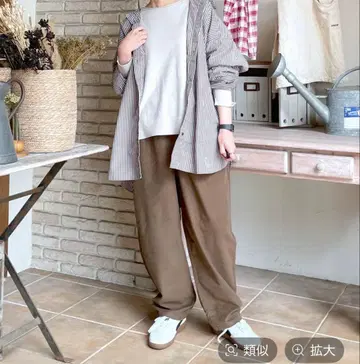 스튜디오 클립 부드러운 스트레치 커브 이지 팬츠