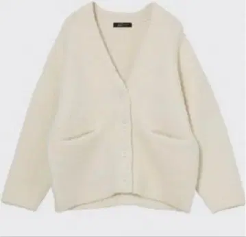 부클레 세트 카디건 화이트 스터링 루어
