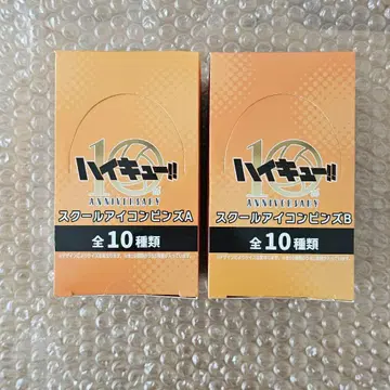 하이큐!! 트레이딩 핀즈 스쿨 아이콘 A B BOX 미개봉