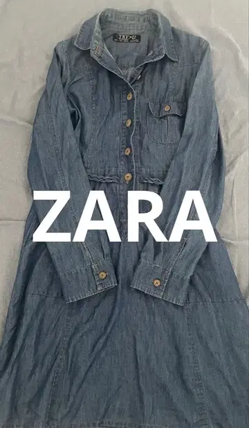 [새상품급] ZARA TRF 데님풍 원피스 L