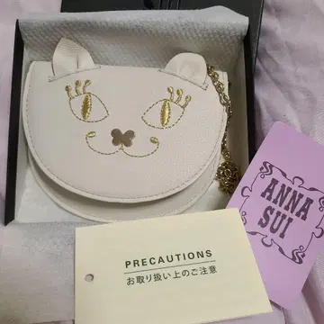 미사용 ANNA SUI 고양이 얼굴 디자인 키케이스 안나수이