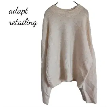 부드러운 니트 풀오버 긴팔 스웨터 심플 돌려입기 아이보리 베이지