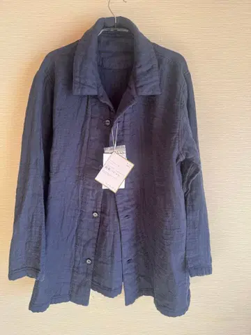 UCHINO 네이비 코튼 파자마 세트