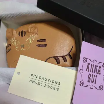 ANNA SUI 고양이 얼굴 코인 케이스