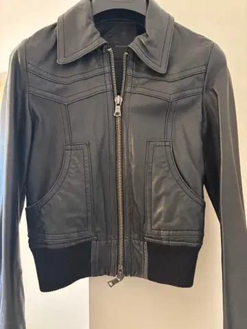 moussy 블랙 가죽 자켓