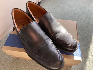 가죽 슬립온 슈즈 블랙