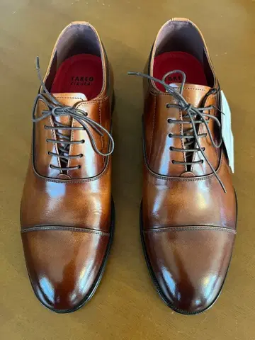 미사용 TAKEO KIKUCHI 브라운 비즈니스 슈즈