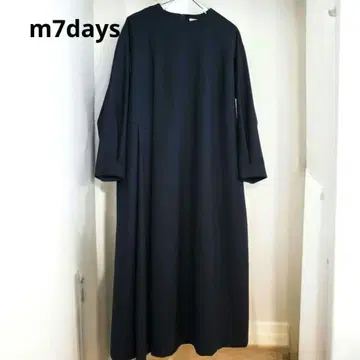 m7days 네이비 원피스 넉넉한 마터니티로도