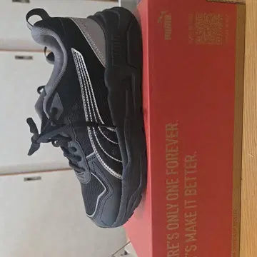 Puma 스니커즈 블랙/그레이 24.5cm 여성용