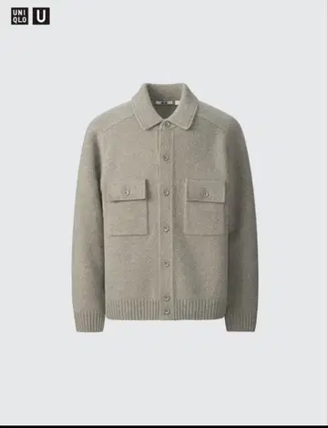 UNIQLOU 라무 니트 자켓 그린 XL