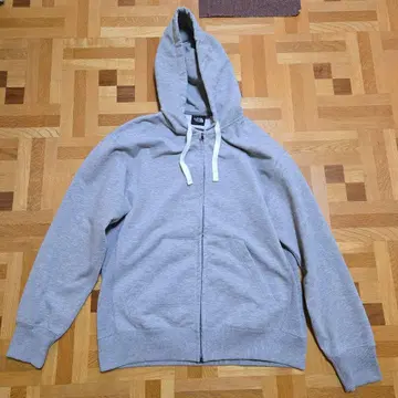 THE NORTH FACE 지퍼 그레이 후드 부착 후드티