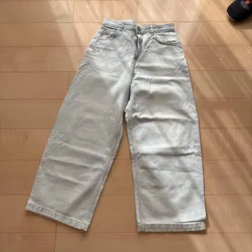 ZARA 라이트 블루 와이드 레그 데님 팬츠