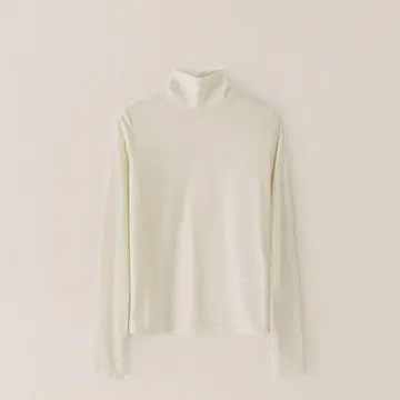 Ohotoro 벨로아 터틀넥 상의 아이보리