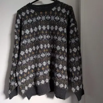 148 FILANT 다이아몬드 패턴 니트 M