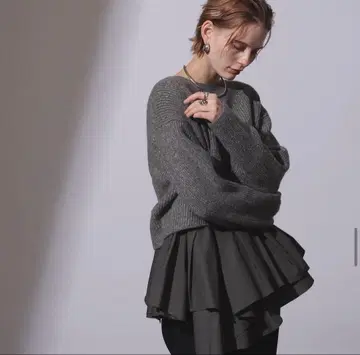 카듀네 플레어 세트 니트