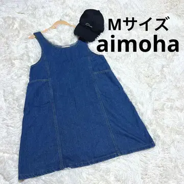 aimoha 데님 원피스 슬리브리스 원피스 포켓 있음 M 사이즈