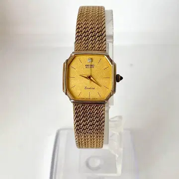 SEIKO 손목시계 골드 1P 다이아 옥타곤 메쉬 벨트