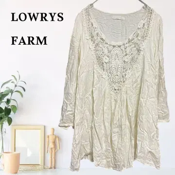 zB990 [ L ] LOWRYS FARM 보헤미안 튜닉 자수