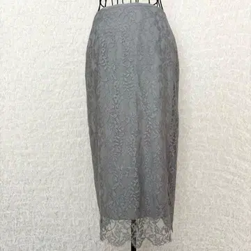 UNITED ARROWS 유나이티드 애로우즈 레이스 스커트 그레이 36