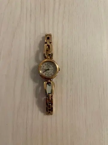 WICCA 골드 솔라 여성용 손목시계