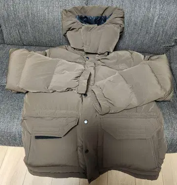 프로 벌키 다운 자켓 HMU 2337 브라운