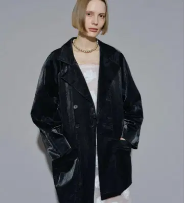 yae Clash 레더 라이크 자켓