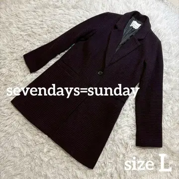 세븐 데이즈 선데이 체스터 코트 사이즈 L