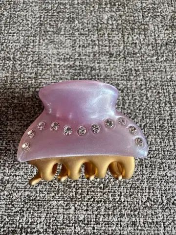 퍼플 스톤 헤어 클립