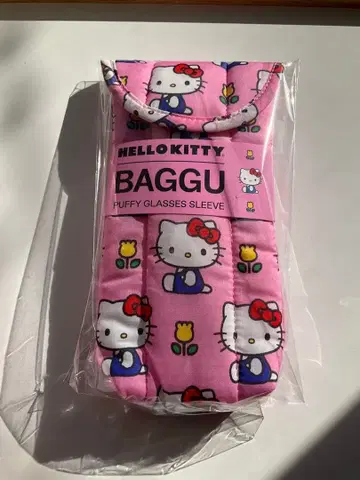 새상품/미사용 BAGGU 안경 케이스 헬로키티 해외 구매품 바구