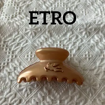 [ ETRO ] 헤어 클립 베이지 클로 모양
